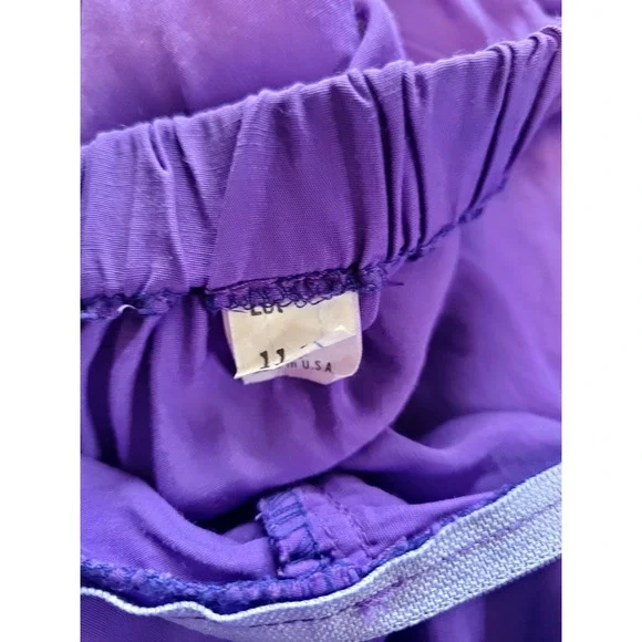 Vintage 70s Hippy Genie Belly Dancing Pants Purple Harem Small‎ Funky Unique - Picture 13 of 13